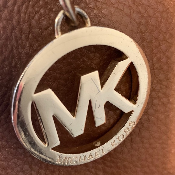 EUC Michael Kors classic brown Pebbled Leather dual Crossbody/shoulder bag - Picture 3 of 14